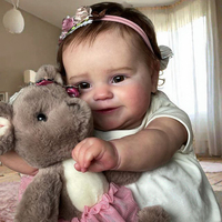 Poupées reborn réalistes MSYO de 20 pouces, entièrement en vinyle et silicone, jouets pour enfants, vêtements pour poupées reborn OEM ODM pour filles