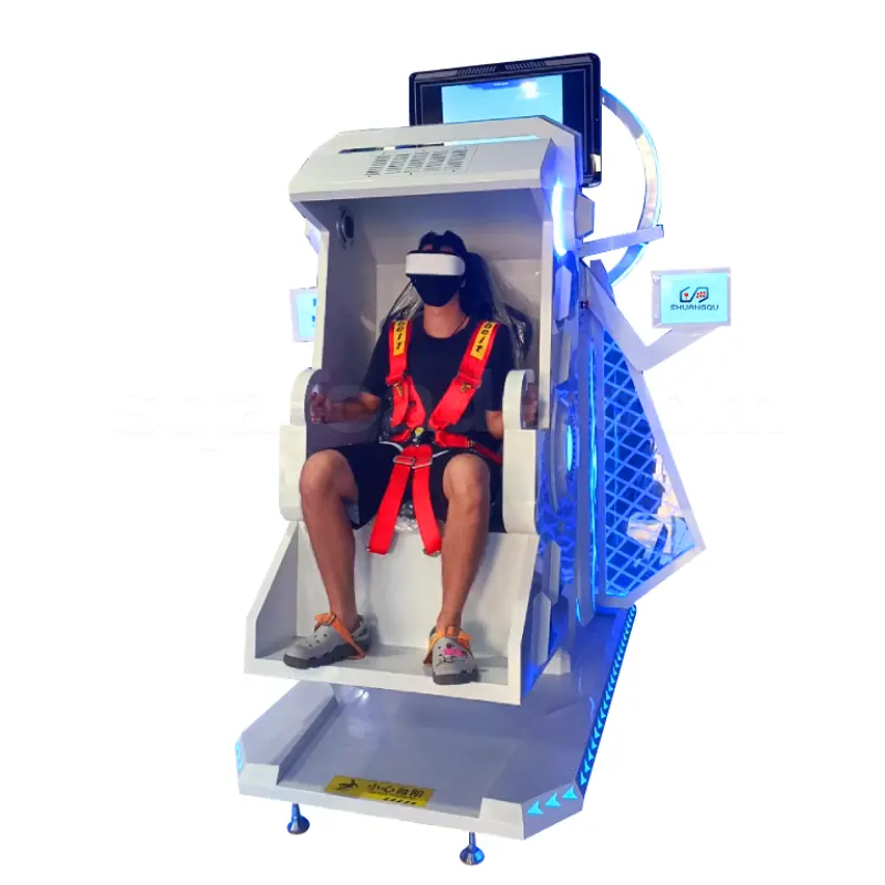 Лидер продаж, Интерактивная видеоигра виртуальной реальности VR 9D 360 VR с американскими горками, Очки виртуальной реальности, стулья, симулятор движения