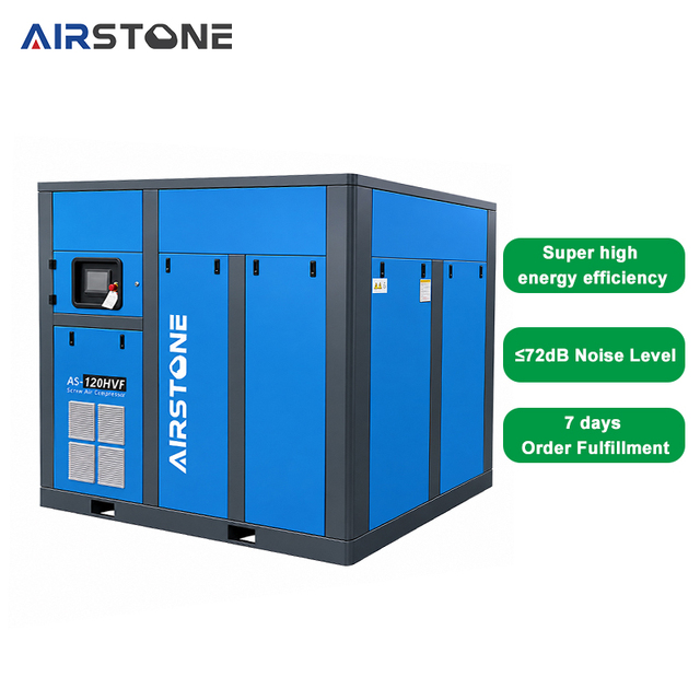 90KW Permanent Magnet Variable Frequency Screw air Compressor Used for Equipment Sealing