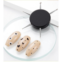 Stylo à points multi-usages pour nail art, 6 tailles, pointes circulaires, peinture par points, outils professionnels de manucure DIY avec différentes têtes