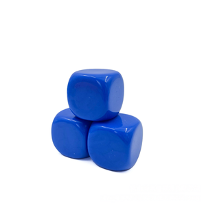 Dados Cuadrados Grandes de 30 mm, Colores Opacos, en Blanco, para Juegos, Esquinas Redondeadas, Hechos de Material Acrílico - Product Image 4