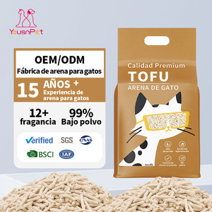 Arena de Tofu para Gatos Aroma Café - Ecológica, Alta Absorción, Natural, Segura para Gatitos, <span class=keywords><strong>Sin</strong></span> Polvo, Directo de Exportación - Product Image 1