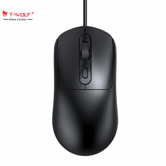 Classical Business Mouse Optical Wired Mouse Ergonomic Design 1000DPI USB Wired Mouse for Laptop Desktop Computer