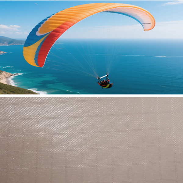 AQTQ 240T Nylon66 Tear Resistant Silicone Coated Ripstop Nylon Taffeta Fabric Paragliding