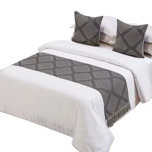 Hotel bedding Decorative bed flags and matching pillow throw pillows Exclusive to hotel beddings