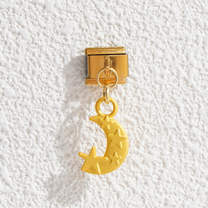 Modular Pendant Bracelet Alloy Flower Moon Leaf Charms For Bracelet Making DIY Jewelry Findings Components A1004 - Product Image 4