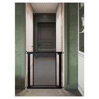 Barrière de sécurité pour bébé à fermeture automatique personnalisée, facile à utiliser, avec passage facile, pour portes et escaliers, double verrouillage, en métal