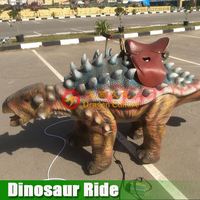 Parc d'attractions Dinosaur Ride Modèle animatronique le plus populaire Robot dinosaure de banlieue Dinosaure grandeur nature