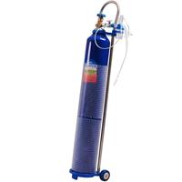 Cilindro de Oxígeno Industrial de Alta Presión, 40L 50L 150Bar, Tanque de Oxígeno Vacío de Acero sin Costuras, Botella de Oxígeno para Soldadura Industrial