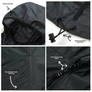 Chaqueta Cortavientos Unisex para Exteriores, Transpirable, con Protección UV, 100% Nailon, con Capucha y Ligera, UPF50, para Senderismo y Montañismo - Product Image 4