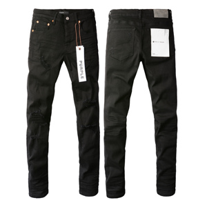<span class=keywords><strong>Jeans</strong></span> da <span class=keywords><strong>Uomo</strong></span> AM Ricamati Stile High Street, Elasticizzati Strappati a Gamba Stretta, Denim Casual Distressed Streetwear Lavato - Product Image 6