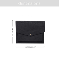 Hongbo penjualan terbaik 9-warna riak Epi Kulit Dompet kantor Folder dokumen dengan gelang untuk IPad/Notepad/Tablet Cover & Case