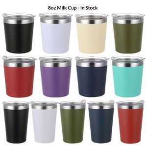 Simple Solid Color 8oz 304 Stainless Steel Flip-top Portable Vacuum Insulated Gift Cup Customizable Car Cup - Product Image 3