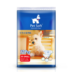 Couche jetable pour chien de haute qualité, absorbante et respirante, écologique, pour animaux de compagnie - Product Image 5