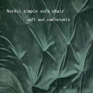 Sofás modernos para sala de estar, sillas de comedor tapizadas con reposabrazos, color verde y marrón - Product Image 6