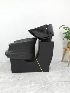 Sillón de Peluquería de Cuero Sintético de Lujo con Lavabo para Servicios de Salón Premium - Product Image 2