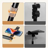 Supports de téléphone portable en alliage d'aluminium robuste support de sol pour tablette support de téléphone en métal support de sol pour iPad tablettes téléphones