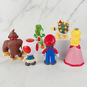 6 PCS Super Bros Mario hành động con số đồ chơi thiết lập PVC Đồ chơi con số cho trẻ em người lớn cao cấp bánh toppers tuyệt vời Geek hiện tại - Product Image 3