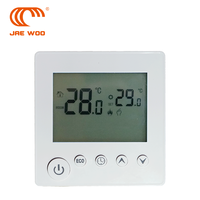 Pengontrol suhu termostat pemanas ruangan Digital LCD berkabel untuk pemanas lantai elektrik 230V 16A