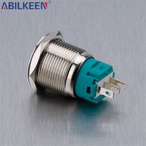 Interruptor de botón iluminado de bajo consumo de energía 19mm 12V IP65 para salas de control Gabinetes eléctricos Plástico duradero - Product Image 4