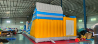 Château gonflable commercial d'extérieur en PVC avec toboggan