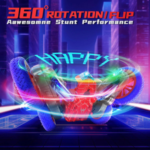 Remote Control Car Double Sided Drift Stunt Car Led Letter <b>Light</b> Remote Control Arm Swinging Sided 360 Rc Car - Product Image 4