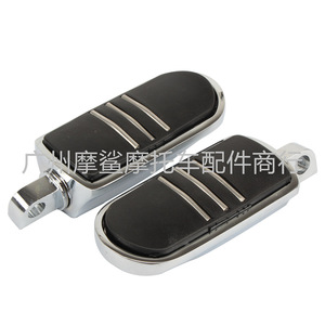 Reposapiés para motocicleta Moshark, aleación de aluminio, galvanoplastia negra, ajuste universal para piezas de modificación Harley Davidson - Product Image 4