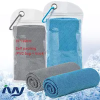 Ultra Ice Cool Quick Dry Custom Microfiber Gym Sports Instant Cooling Towels with Package