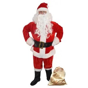 Venta caliente Unisex Adulto Hombre Navidad Claus Dress-Up Party Performance Accesorios para disfraces