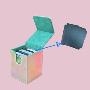 Boîte de pont <span class=keywords><strong>en</strong></span> carton d'impression personnalisée extérieure <span class=keywords><strong>en</strong></span> cuir de grande capacité pour jeu de cartes - Product Image 4