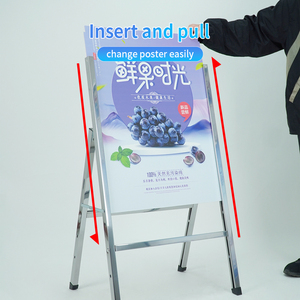 Tablero sándwich Letreros de Casa Abierta de acero para bienes raíces un marco Letrero de acero Soporte lateral - Product Image 5