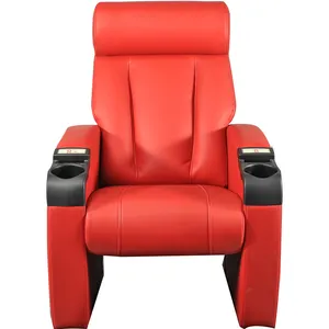 Modern Leather Custom Cinema Chair Sofa Movie Theater Seat For Commercial Use