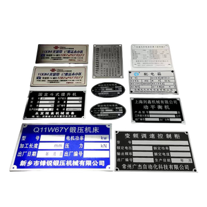 مصنع مخصص فارغ MachineEquipment/دراجة نارية/أثاث لوحات أسماء الألومنيوم محفورة - Product Image 3