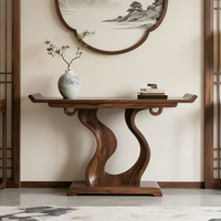 Nouvelle console de style chinois en bois massif d'érable nord-américain, écologique et durable, pour entrée, salon, meuble décoratif d'appoint