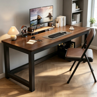 ZYCY Bureau d'ordinateur portable au design moderne avec structure en bois, station de travail facile à assembler, durable, personnalisable, table de salle à manger ou de bureau pour la maison