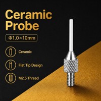 Sonde à pointe plate en céramique SD1.0X10mm, filetage M2.5, stylet de mesure de précision pour indicateur à cadran, pièce de rechange pour micromètre