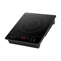 Réchaud solaire à brûleur unique DC48v 1500w 8 niveaux de puissance Cuisinière à induction électrique Minuteur 3 heures Plaque chauffante portable à batterie