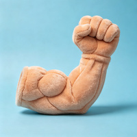 Manchon de bras en peluche amusant et mignon en forme de patte d'animal, jouet portable pour cosplay, fête, cadeau personnalisé