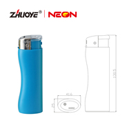 Briquet de cuisine de grande taille briquet à gaz butane électronique coupe-vent rechargeable avec Led et ouvre-porte