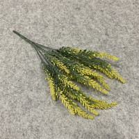 Plante Artificielle en Plastique de Haute Qualité en Gros, 5 Branches, Lavande, Feuillage Permanent pour Décoration Maison, Mariage, Thanksgiving, Noël