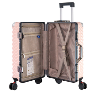Best Seller <b>Trolley</b> <b>Suitcase</b> 20" 24" 28" Modern Design for Women Oem Service Plastic Bag Package Vietnam Manufacturer - Product Image 6