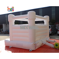 Château gonflable commercial blanc, utilisation humide et sèche
