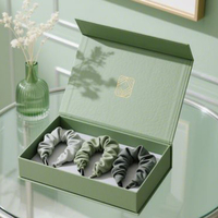 Boîte d'Emballage Personnalisée en Carton Magnétique Décoratif pour Chouchous et Barrettes à Cheveux avec Doublure en Éponge
