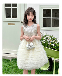 Nouvelle Robe d'été haut de gamme pour adolescentes, style robe de princesse avec ailes, pour spectacle et fête d'anniversaire - Product Image 3