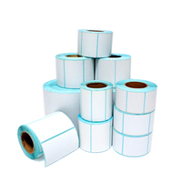 Etiquetas Adhesivas Personalizadas con Código de Barras, Rollo de 60x40x800 Piezas, Vinilo Adhesivo Resistente al Agua, Impresión Térmica Directa, para Impresora Móvil