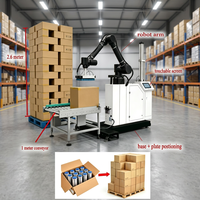 Système de palettisation automatique industriel à grande vitesse, commande PLC, équipement de palettisation robotisé à servomoteur