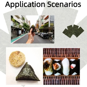Alga Nori Orgánica Tostada y Seca para <span class=keywords><strong>Onigiri</strong></span>, en Forma Triangular, Envasada al Vacío, Empaque Personalizado, Marca Jasonfood, 24 Meses de Duración, Lista para Usar - Product Image 3