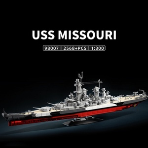 12GO 98007 2026 Nuovo Modello di Nave da Battaglia <span class=keywords><strong>USS</strong></span> Ornamenti da Scrivania Set di Mattoncini da Costruzione Fai-da-Te Giocattoli per Adulti Regali - Product Image 2