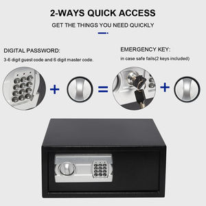 Antique Black Iron Biometric Electronic Safe <b>Box</b> with Concealment & Password <b>Lock</b> Wholesale Sale for Home or Hotel - Product Image 2