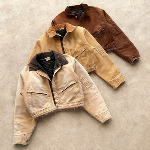 เสื้อแจ็คเก็ตทำงานสำหรับผู้ชายเสื้อแจ็คเก็ตผ้าแคนวาสลายเป็ดใส่ได้ทั้งชายและหญิง - Product Image 1